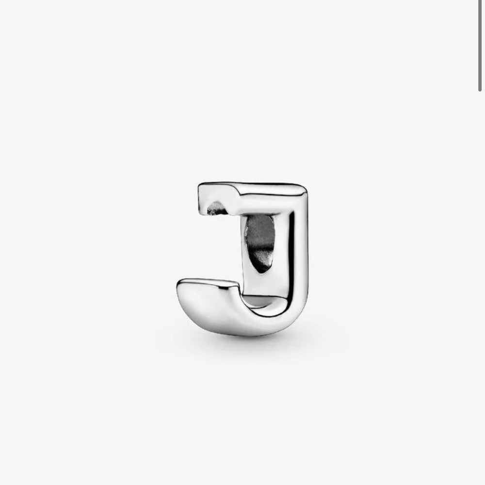 Authentic Pandora Letter J Alphabet Charm